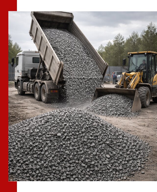 Доставка и продажа щебня гранитного в Таганроге