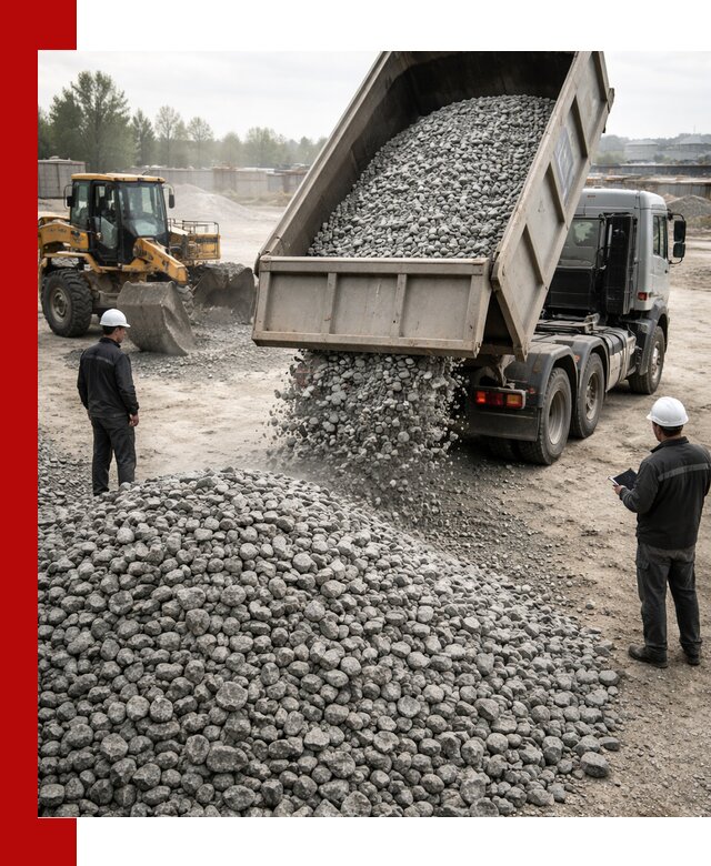 Доставка гранитного щебня фракции 20-40 в Таганроге