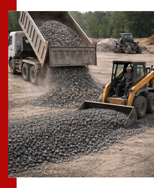 Гранитный щебень фракция 40-70 с доставкой в Таганроге