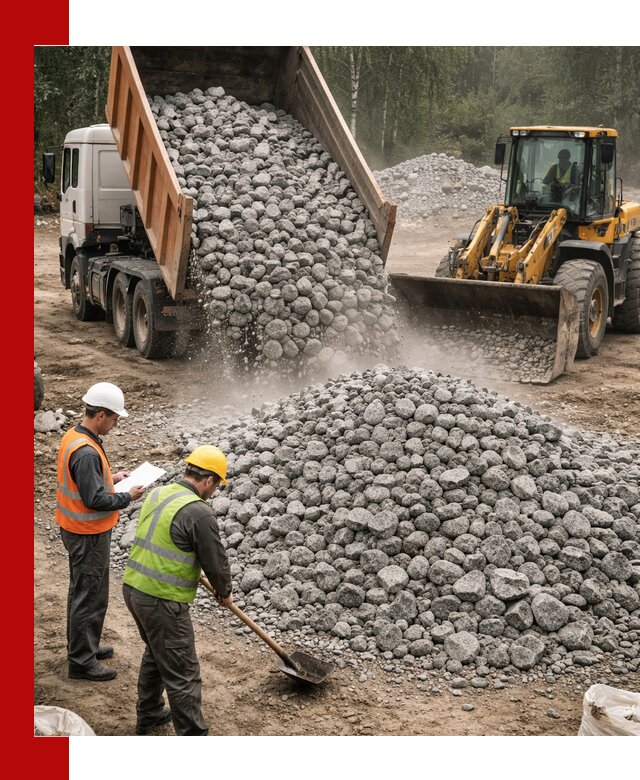 Гранитный щебень фракция 70-150 доставка в Таганроге