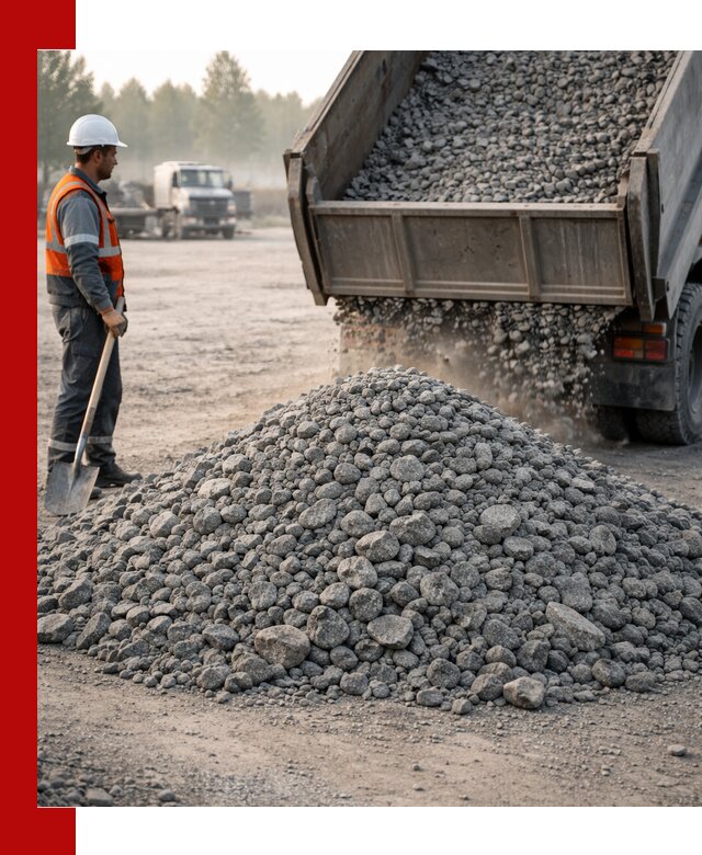 Гранитный щебень фракции 100–201 для строительства в Таганроге