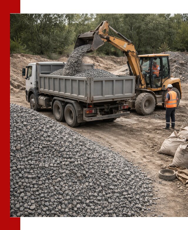Доставка гравийного щебня в Таганроге оптом и в розницу