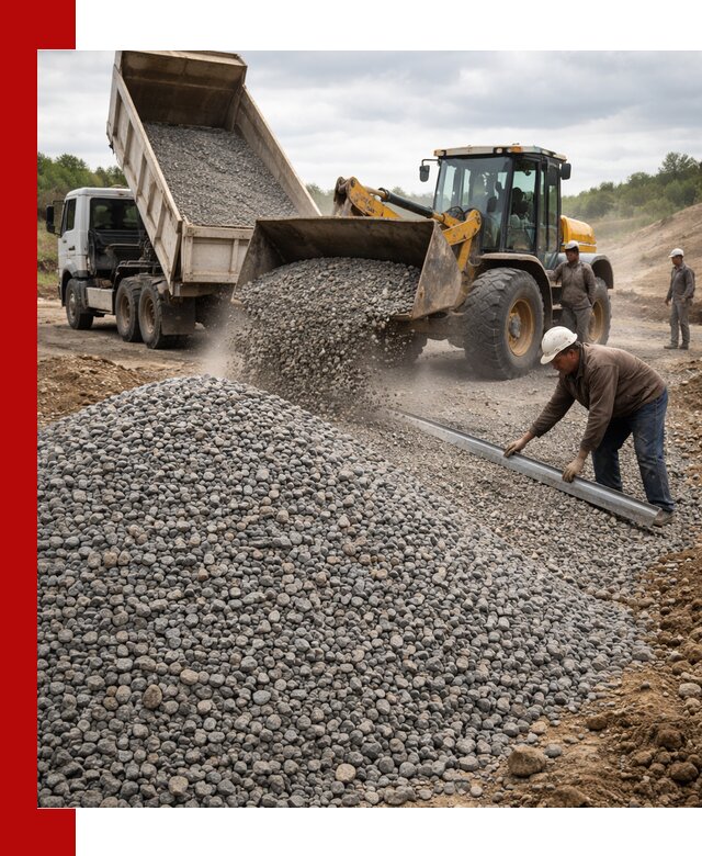 Гравийный щебень фракция 5-20 с доставкой в Таганроге