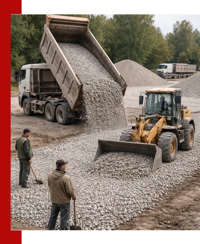 Купить гравийный щебень фракция 20-40 в Таганроге с доставкой