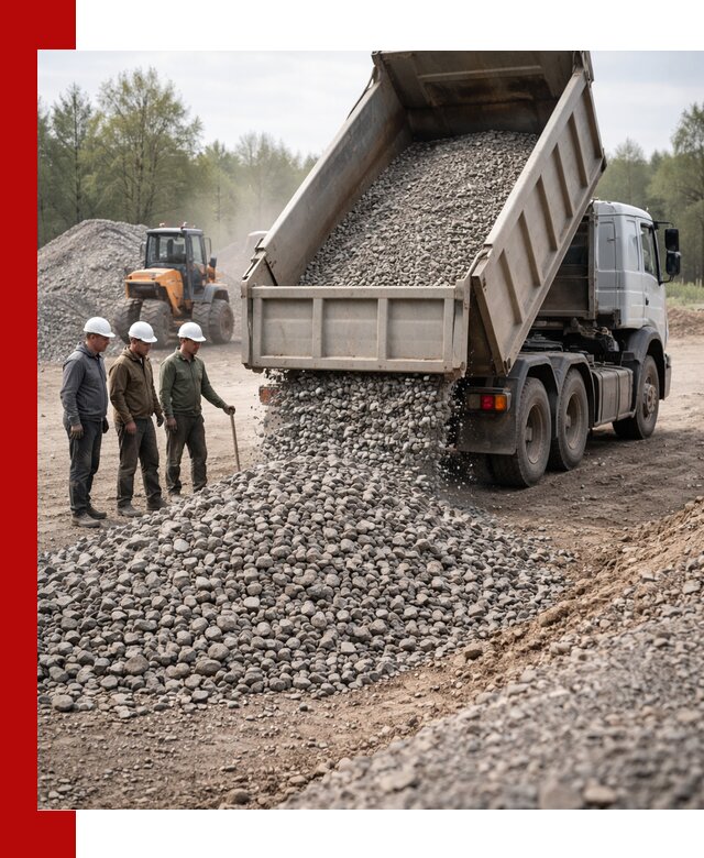 Доставка гравийного щебня фракции 70-120 в Таганроге