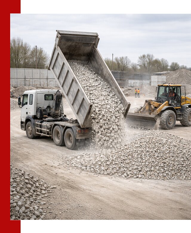 Доставка и продажа известнякового щебня в Таганроге