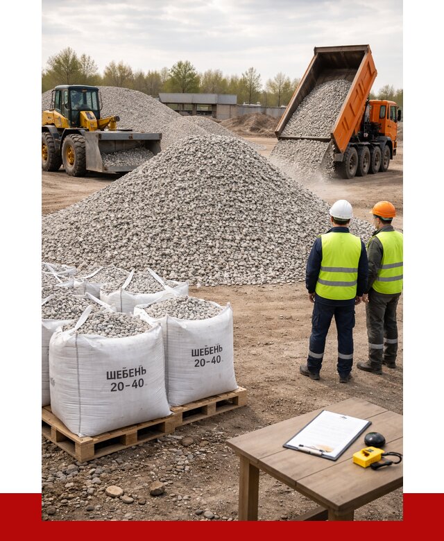 Известняковый щебень 20-40 в Таганроге от 2138 р. ПРОНЕРУДТгн