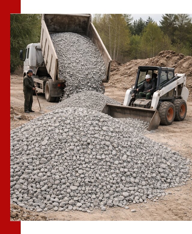 Доставка доломитового щебня в Таганроге напрямую от карьера