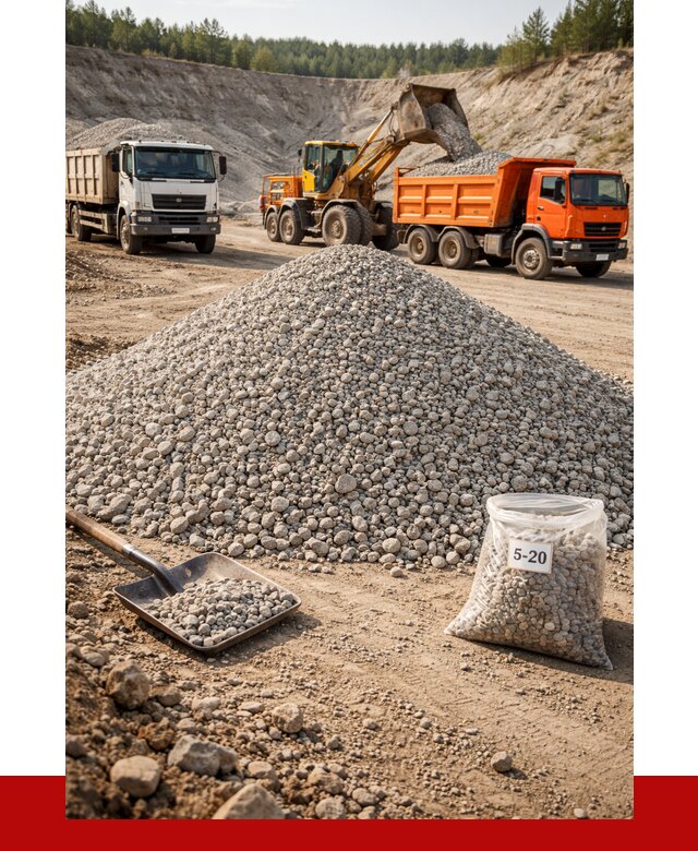 Доломитовый щебень фр. 5-20 в Таганроге от 4276 р. | ПРОНЕРУДТгн