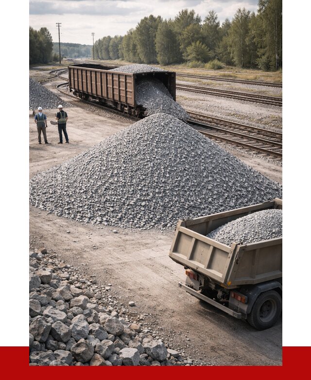 Железнодорожный щебень 20-60 в Таганроге от 1731 р. | ПРОНЕРУДТгн