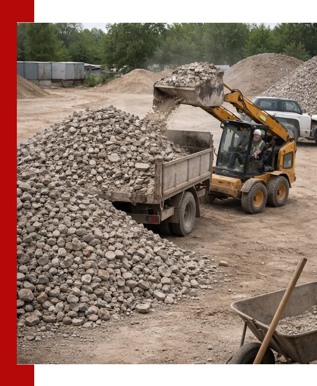 Доставка вторичного щебня в Таганроге для строительных работ