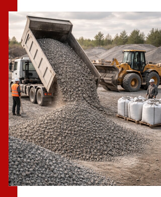 Бетонный щебень фракция 5–20 с доставкой в Таганроге