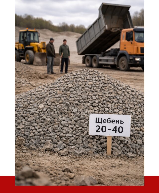 Бетонный щебень фракция 20-40 в Таганроге от 2494 р. | ПРОНЕРУДТгн