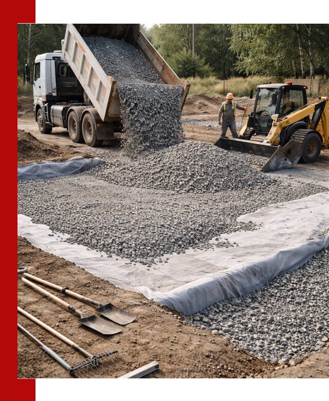 Щебень для фундамента с доставкой в Таганроге