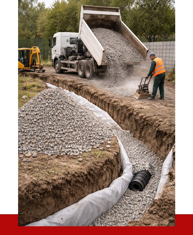 Щебень для дренажа в Таганроге от 1883 р., ПРОНЕРУДТгн доставка