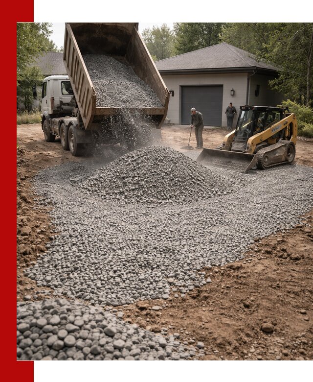 Щебень для парковки в Таганроге: доставка и укладка качественного материала
