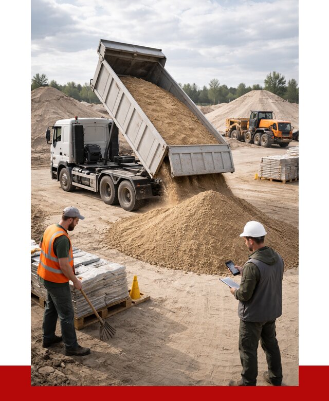 Карьерный песок с доставкой в Таганроге от 3665 р. ПРОНЕРУДТгн