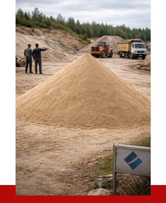 Карьерный песок навалом в Таганроге от 1833 р. | ПРОНЕРУДТгн