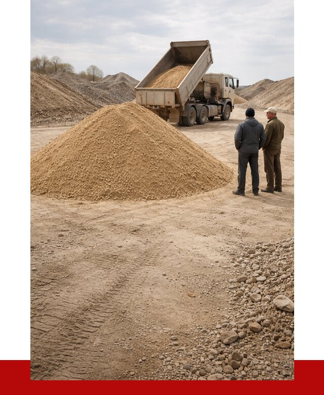 Карьерный песок крупнозернистый в Таганроге от 8654 р | ПРОНЕРУДТгн