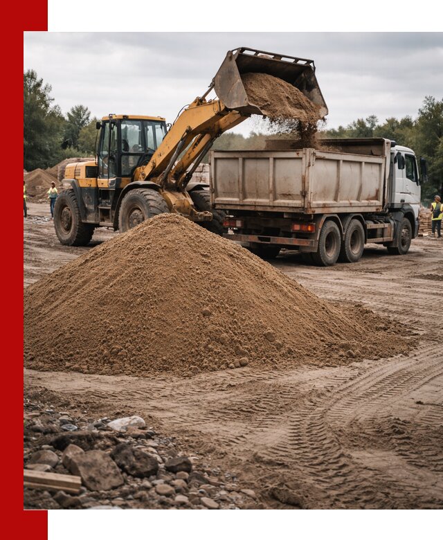 Доставка речного песка навалом в Таганроге быстро и выгодно