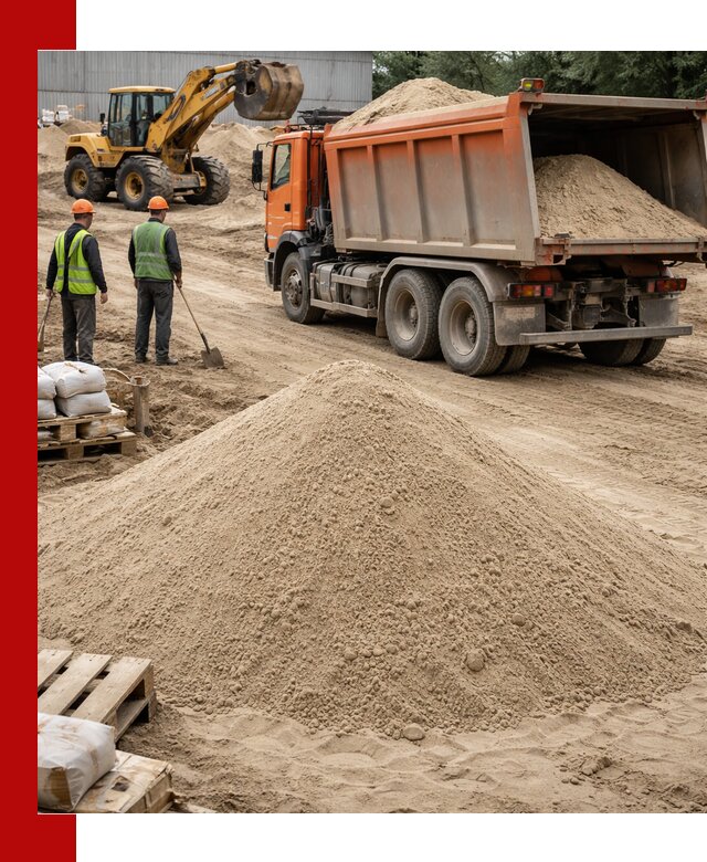 Доставка и продажа мытого речного песка в Таганроге
