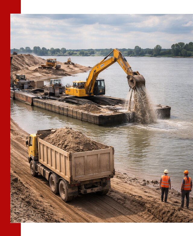 Намывной песок с доставкой в Таганроге оптом и в розницу