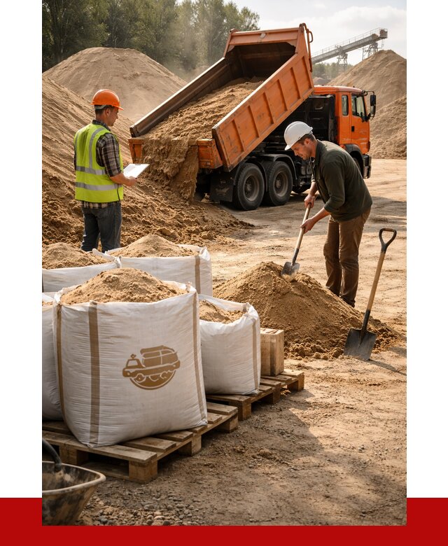 Строительный песок в Таганроге от 2240 р. с доставкой, ПРОНЕРУДТгн