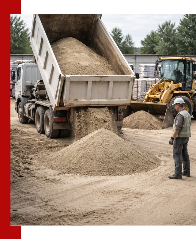 Поставка и доставка песка для бетона в Таганроге