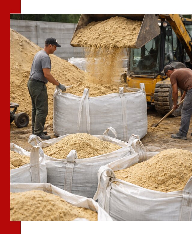 Поставка качественного песка для кладки в Таганроге