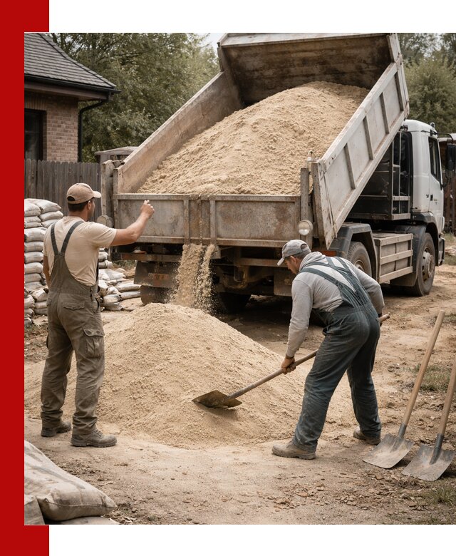 Песок для штукатурки с доставкой в Таганроге качественный и чистый
