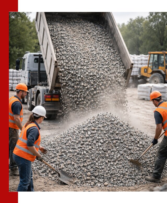 Доставка гравия и камня в Таганроге оптом и в розницу
