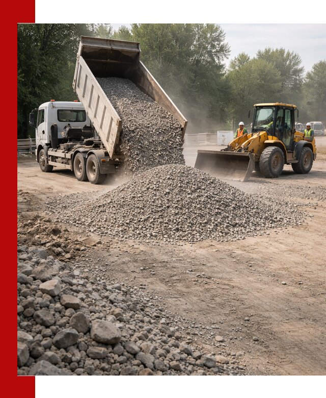 Гравий фракция 5–20 доставка в Таганроге оптом и в розницу