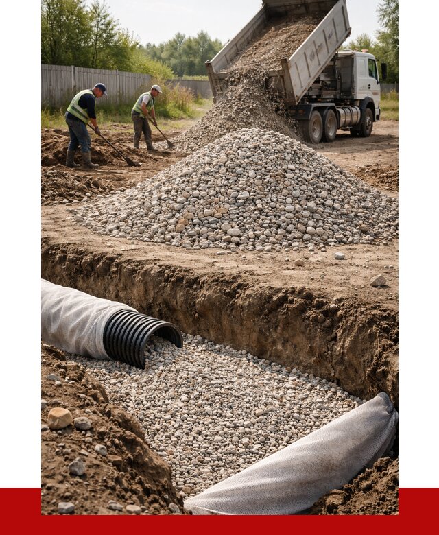 Гравий для дренажа в Таганроге от 2240 р., доставка ПРОНЕРУДТгн