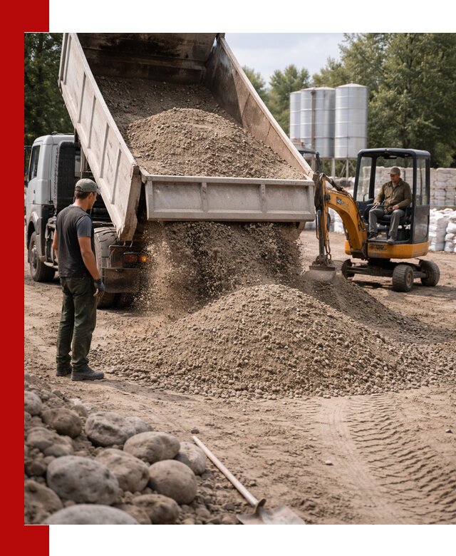 Доставка ПГС С3 в Таганроге самосвалами и миксерами