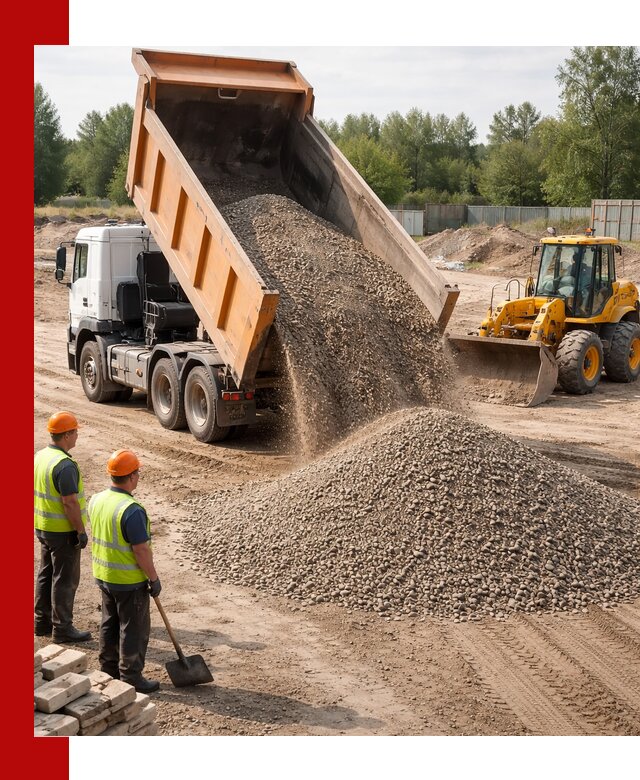 Доставка щебёночно-песчаной смеси ЩПС С7 в Таганроге