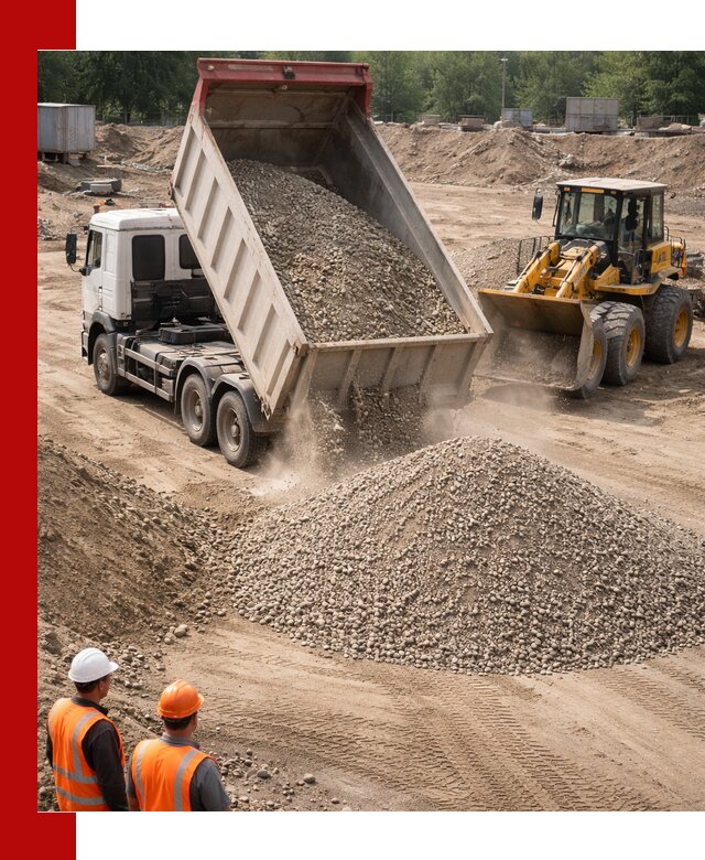Щебень с песком (ЩГПС С2) с доставкой в Таганроге