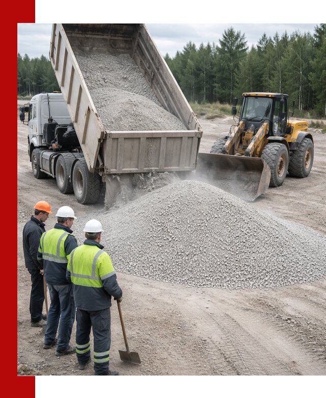 Известняковый отсев 0-5 доставка в Таганроге быстро и выгодно
