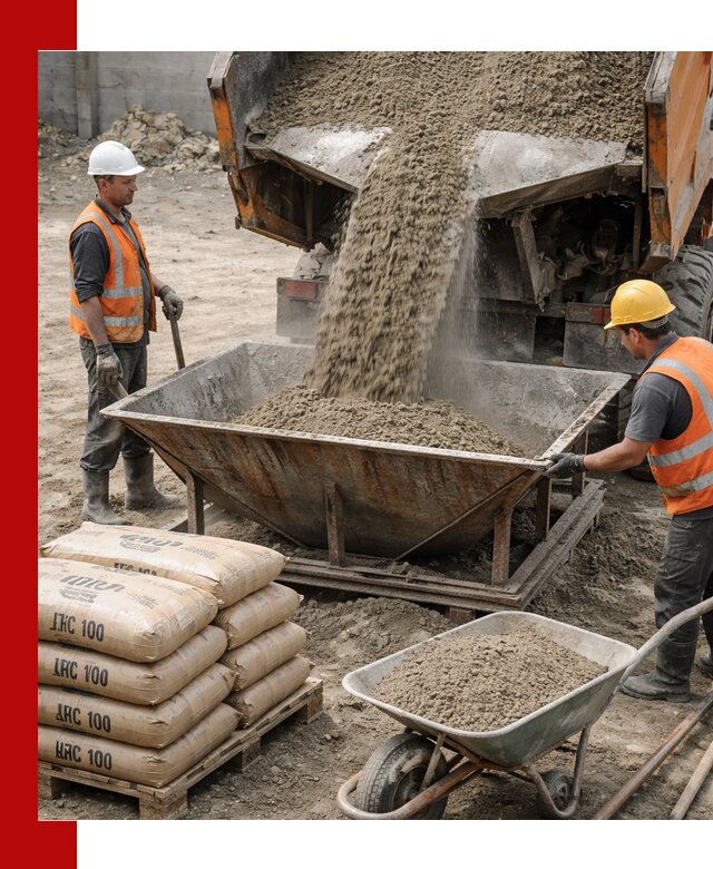 Доставка цементно-песчаной смеси М100 в Таганроге