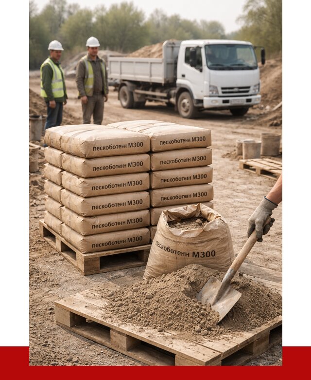 Пескобетон М300 в Таганроге с доставкой от 4734 р. за куб | ПРОНЕРУДТгн