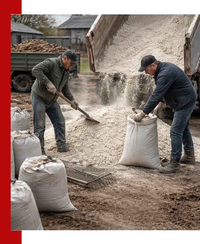 Доставка извести пушонки в Таганроге оптом и мелким оптом