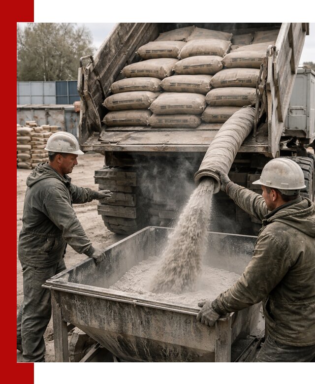 Доставка цемента М400 в Таганроге оптом и в розницу