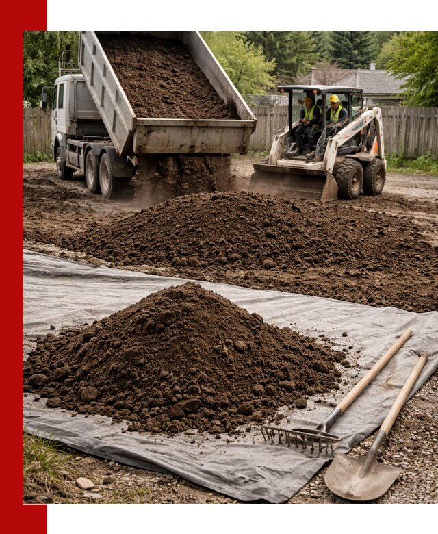 Грунт для отсыпки участка с доставкой в Таганроге