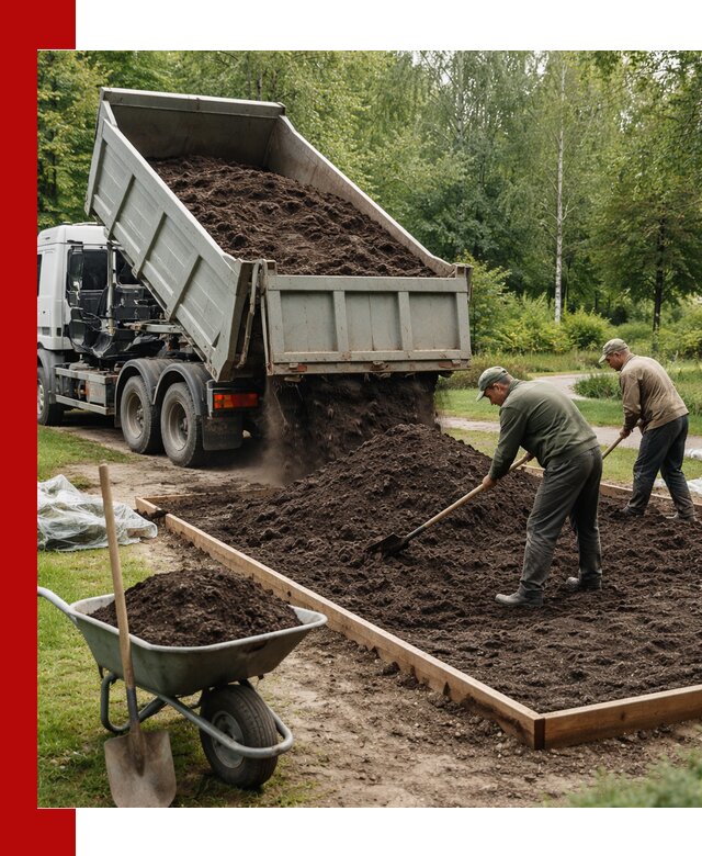 Доставка грунта для озеленения и благоустройства в Таганроге