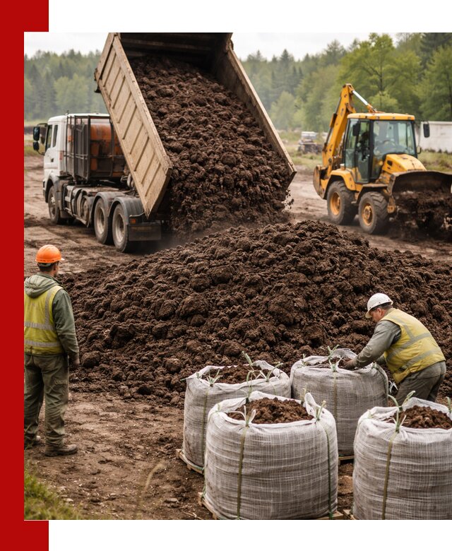 Доставка нейтрального торфа в Таганроге оптом и в розницу