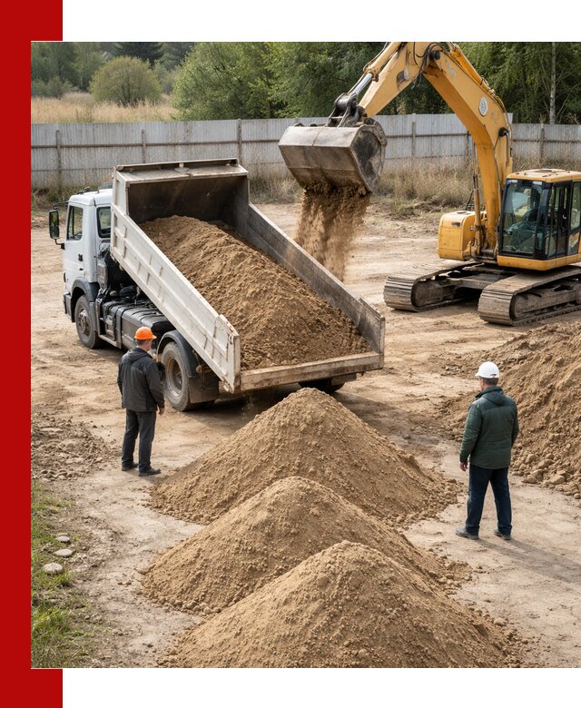 Доставка супеси вагонными и автопартиями в Таганроге