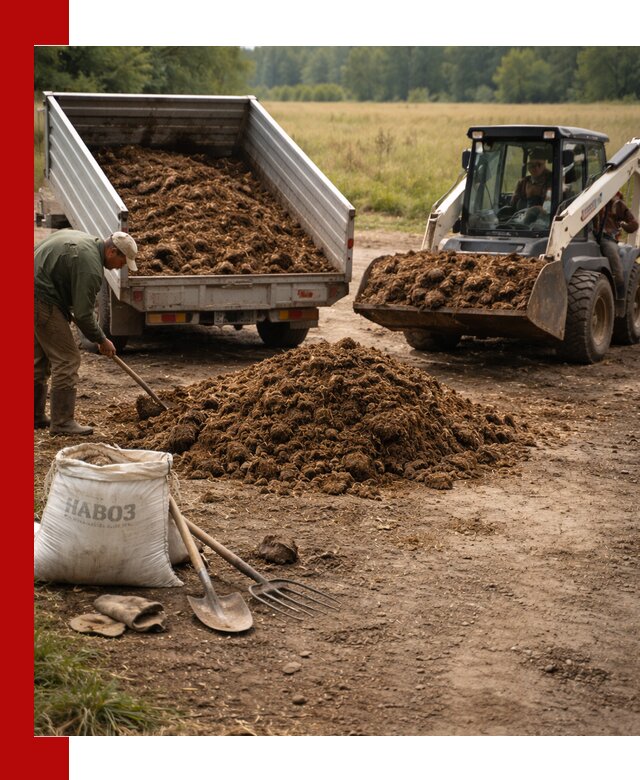 Доставка конского навоза в Таганроге с разгрузкой и доставкой на объект