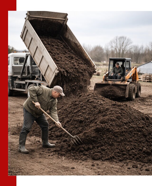 Доставка и продажа перегноя в Таганроге быстро и дешево