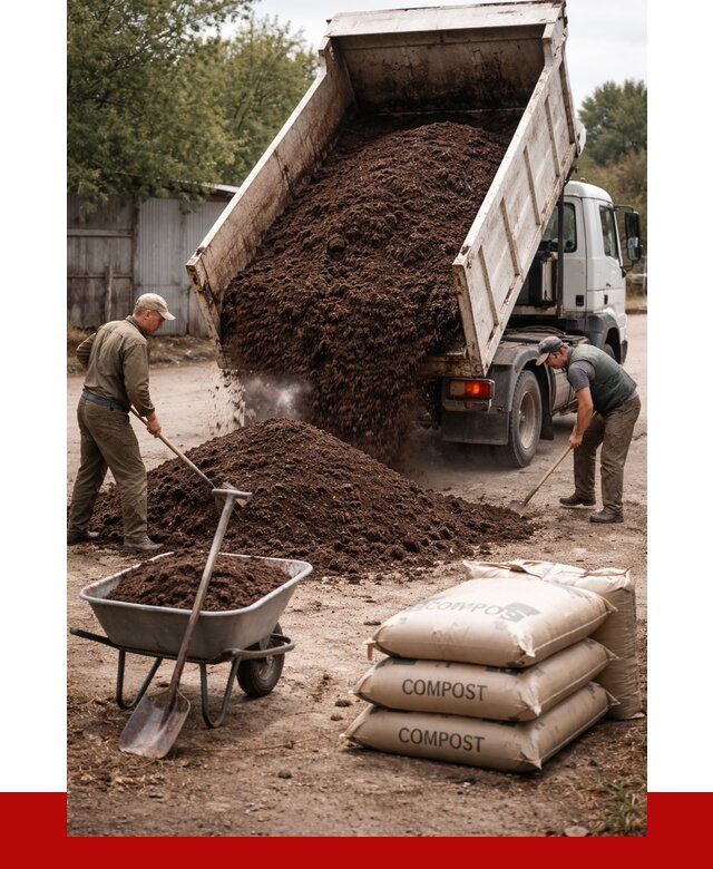 Купить компост в Таганроге от 4276 р. за куб с доставкой | ПРОНЕРУДТгн