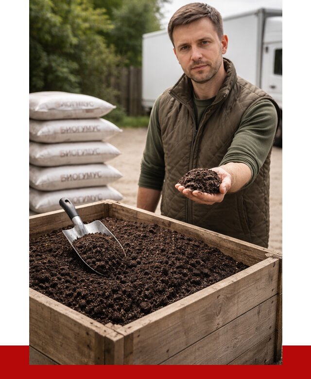 Купить биогумус в Таганроге с доставкой от 8654 р. за куб | ПРОНЕРУДТгн