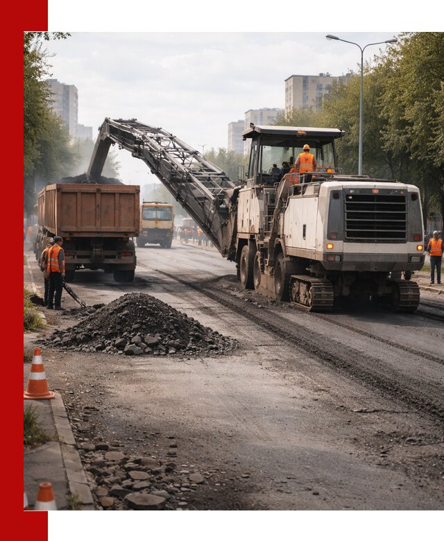 Фрезерованный асфальт в Таганроге — удаление и вывоз старого покрытия